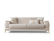 Resital 3-pieces (Sofa & Loveseat & Chair) Livingroom Set in Grey - 200-ST-RES-FLORIA22-321