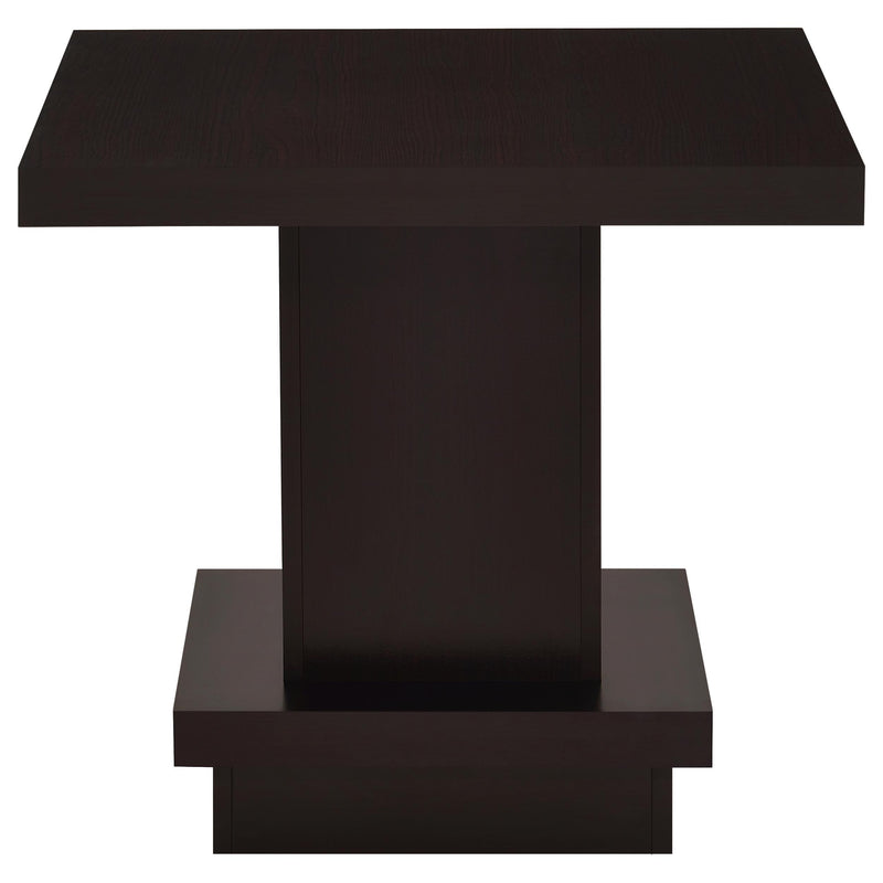 Reston 2-piece Square Coffee and End Table Set Cappuccino - 705168-S2