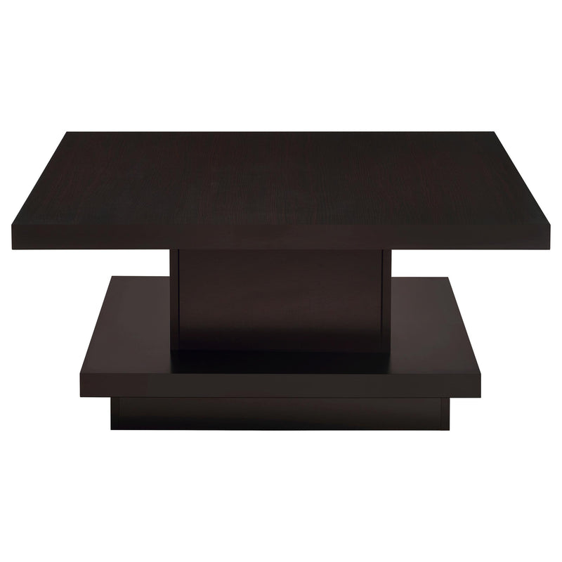 Reston 2-piece Square Coffee and End Table Set Cappuccino - 705168-S2
