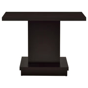 Reston Engineered Wood Pedestal Console Table Cappuccino - 705169