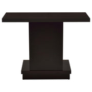 Reston Engineered Wood Pedestal Console Table Cappuccino - 705169