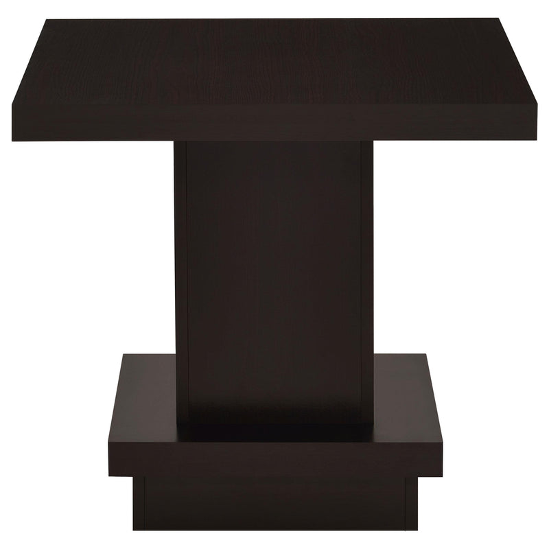 Reston Square Engineered Wood Side End Table Cappuccino - 705167