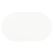Retro Oval 60-inch Wood Top Dining Table White and Chrome - 2065