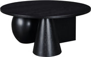 Revive Solid Wood And Oak Veneer Coffee Table in Black - 99025Black-CT