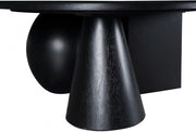 Revive Solid Wood And Oak Veneer Coffee Table in Black - 99025Black-CT