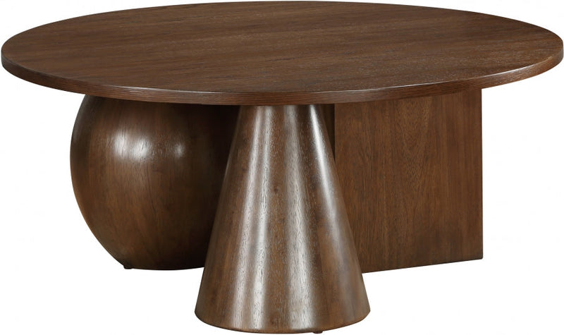 Revive Solid Wood And Oak Veneer Coffee Table in Brown - 99025Brown-CT