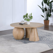 Revive Solid Wood And Oak Veneer Coffee Table in Natural - 99025Natural-CT