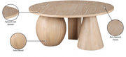 Revive Solid Wood And Oak Veneer Coffee Table in Natural - 99025Natural-CT