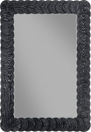 Revolve Oak Veneer Mirror in Black - 66034Black-M
