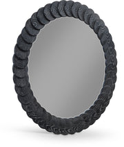 Revolve Oak Veneer Mirror in Black - 66035Black-M