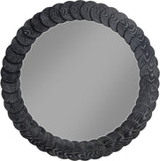 Revolve Oak Veneer Mirror in Black - 66035Black-M