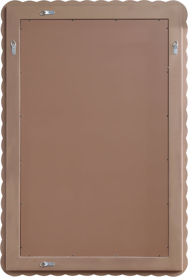 Revolve Oak Veneer Mirror in Brown - 66034Brown-M