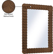 Revolve Oak Veneer Mirror in Brown - 66034Brown-M