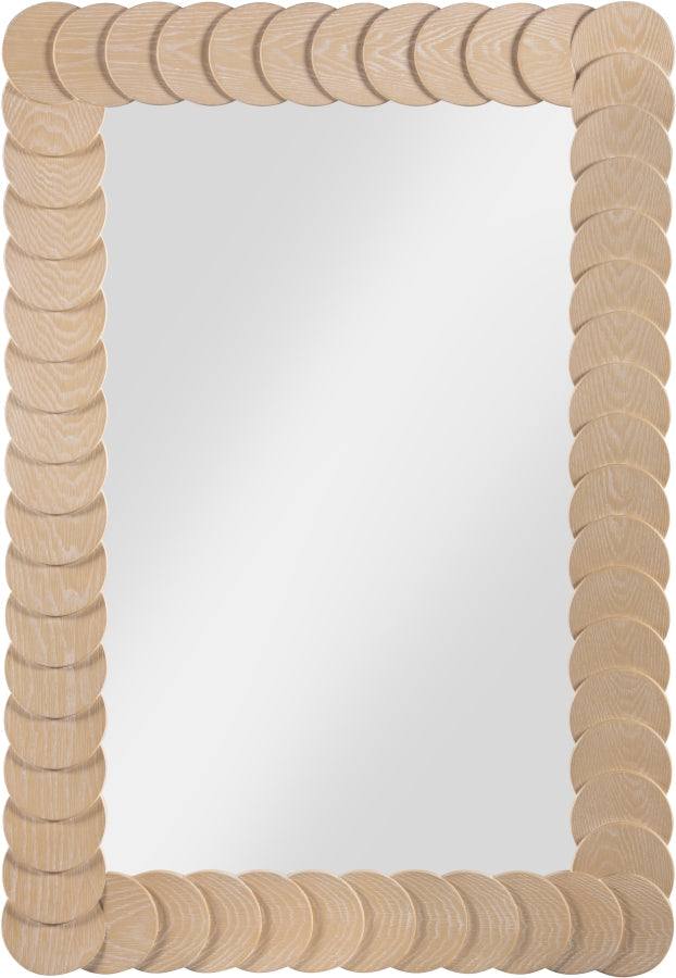 Revolve Oak Veneer Mirror in Natural - 66034Natural-M