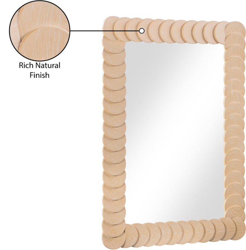 Revolve Oak Veneer Mirror in Natural - 66034Natural-M