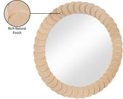 Revolve Oak Veneer Mirror in Natural - 66035Natural-M