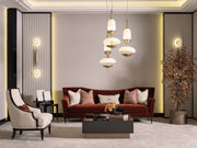 Revora 4-pieces (1 Four Seater Lux Sofa & 1 Four Seater Sofa & 2 Chair) Livingroom in Cream - Brick - 200-GAB-REV-4W411
