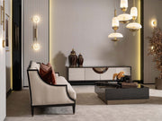 Revora Stationary Four Seater Lux Sofa in Cream - 200-GAB-REV-4W