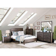 Rexburg Wire-Brushed Rustic Brown Mirror - CM7382M