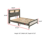 Rhett Brown/Cream LED Platform Bedroom Set - Gate FurnitureBedroom Set