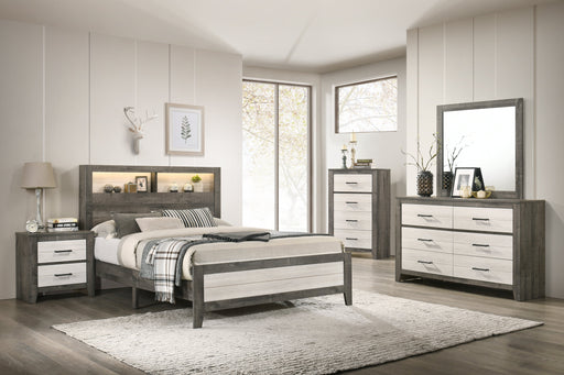 Rhett Brown/Cream LED Platform Bedroom Set - Gate FurnitureBedroom Set