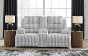 Rhines Falls Alloy Power Reclining Sofa and Loveseat - PC42804U1