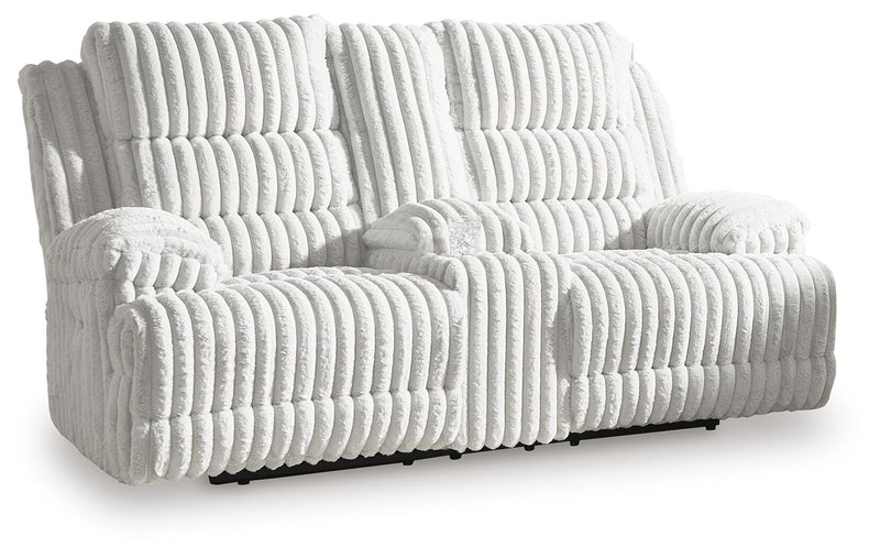 Rhines Falls Alloy Power Reclining Sofa and Loveseat - PC42804U1