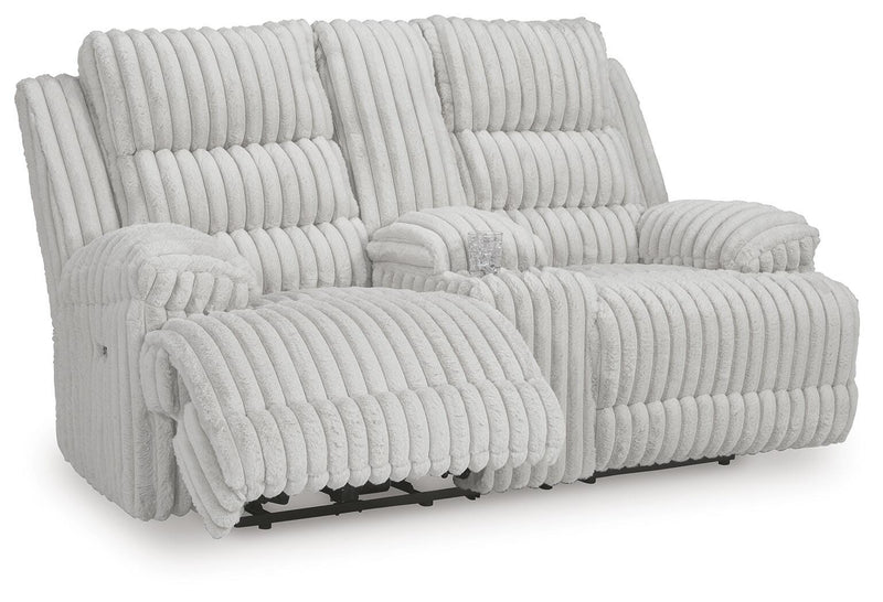 Rhines Falls Alloy Power Reclining Sofa and Loveseat - PC42804U1