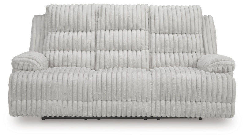 Rhines Falls Alloy Power Reclining Sofa with Drop Down Table - PC4280499