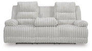 Rhines Falls Alloy Power Reclining Sofa with Drop Down Table - PC4280499
