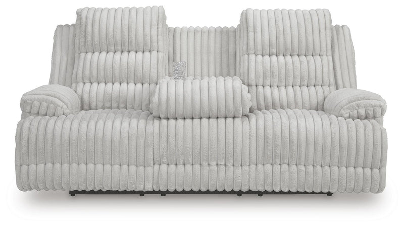 Rhines Falls Alloy Power Reclining Sofa with Drop Down Table - PC4280499