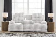 Rhines Falls Alloy Power Reclining Sofa with Drop Down Table - PC4280499