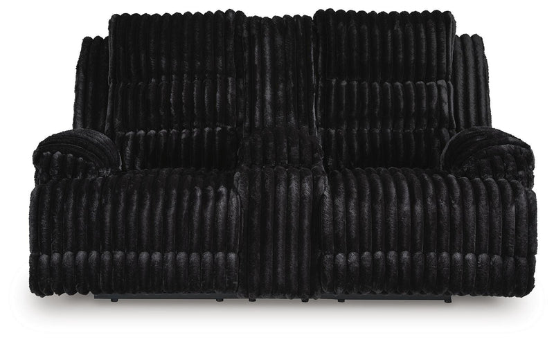 Rhines Falls Onyx Power Reclining Sofa and Loveseat - PC42805U1