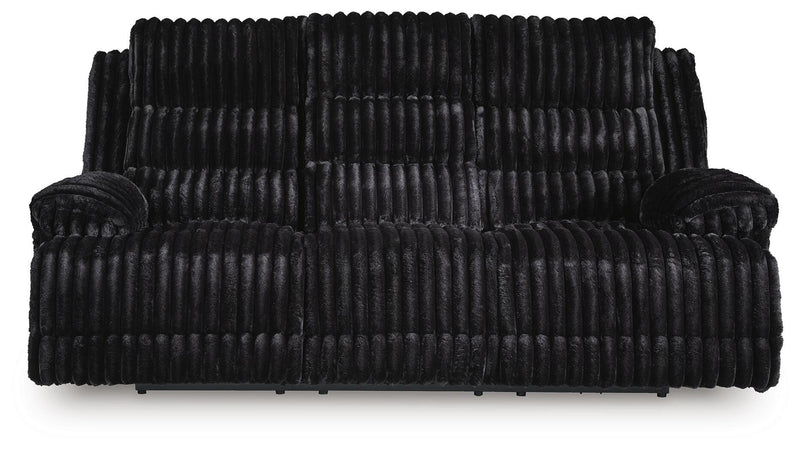 Rhines Falls Onyx Power Reclining Sofa and Loveseat - PC42805U1
