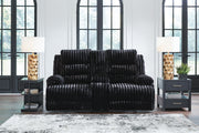 Rhines Falls Onyx Power Reclining Sofa and Loveseat - PC42805U1