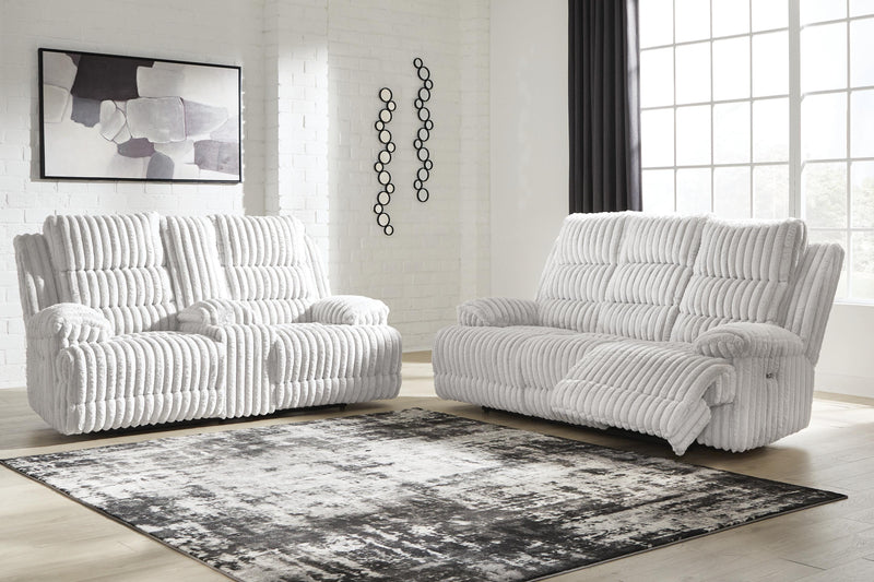 Rhines Falls Sofa and Loveseat in Alloy - PKG024691