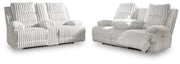 Rhines Falls Sofa and Loveseat in Alloy - PKG024691