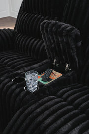 Rhines Falls Sofa and Loveseat in Onyx - PKG024692