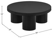 Rhodes Iron Coffee Table in Black - 279Black-CT