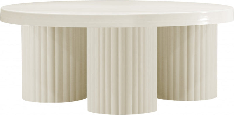 Rhodes Iron Coffee Table in Cream - 279Cream-CT