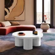 Rhodes Iron Coffee Table in White - 279White-CT