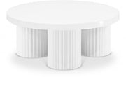 Rhodes Iron Coffee Table in White - 279White-CT