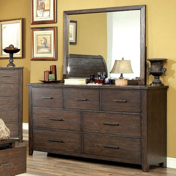 Ribeira Rustic Dark Walnut Mirror - CM7252M