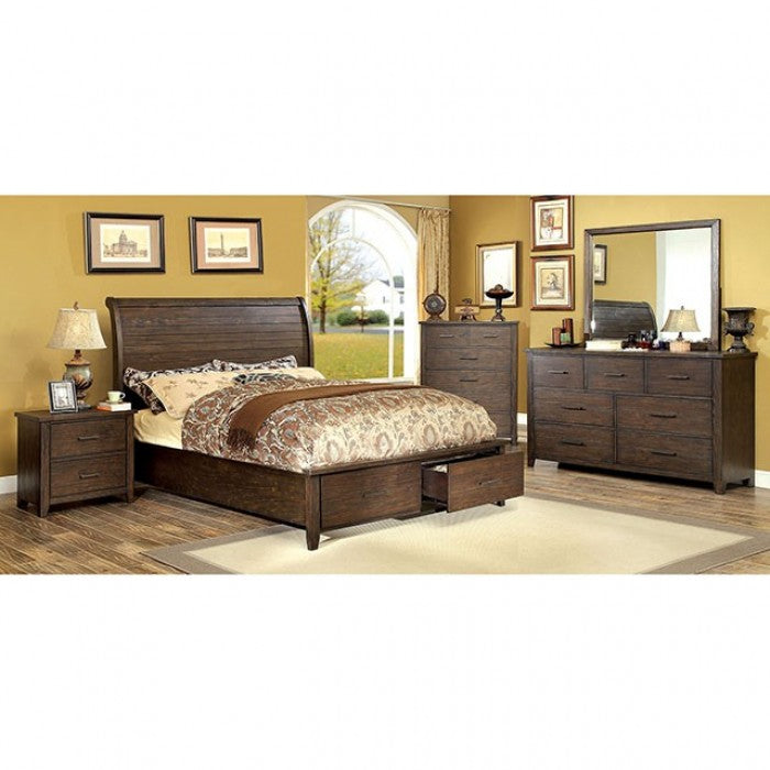 Ribeira Rustic Dark Walnut Mirror - CM7252M