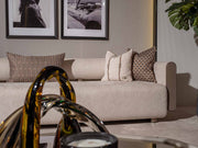 Ricamo 4-pieces (2 Four Seater Sofa & 2 Chair) Livingroom in Cream - 200-GAB-RIC-4411