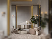 Ricamo 4-pieces (2 Four Seater Sofa & 2 Chair) Livingroom in Cream - 200-GAB-RIC-4411