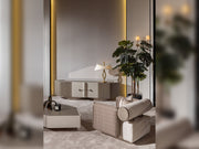 Ricamo 4-pieces (2 Four Seater Sofa & 2 Chair) Livingroom in Cream - 200-GAB-RIC-4411