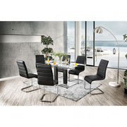 Richfield Black/Chrome Dining Table - CM3362BK-T-TABLE