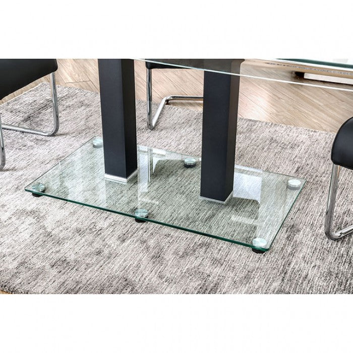 Richfield Black/Chrome Dining Table - CM3362BK-T-TABLE