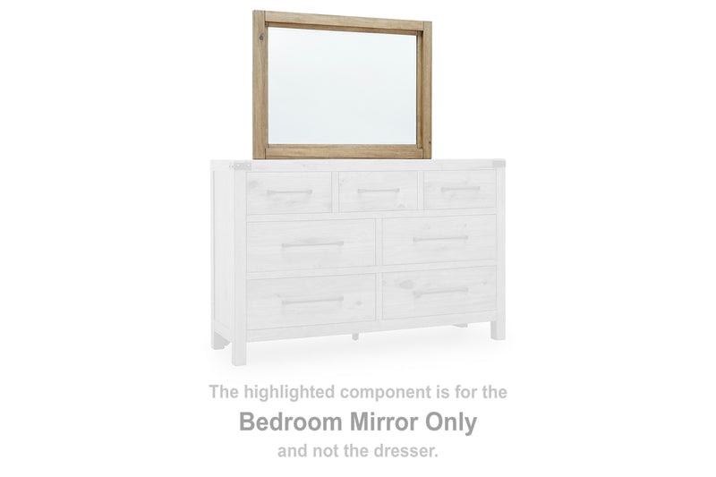 Ridgester Light Brown Bedroom Mirror - B858-36